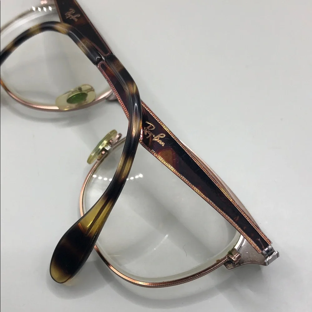 Ray Ban rb6346 2971 glasses coppery brown tortoise metal UNISEX soft square.